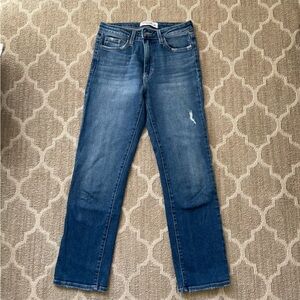 Just Black Denim Blue Jeans Slim Straight Style BP303J